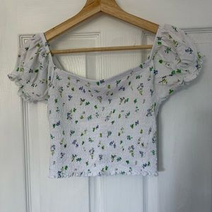 Pac-sun cropped floral top